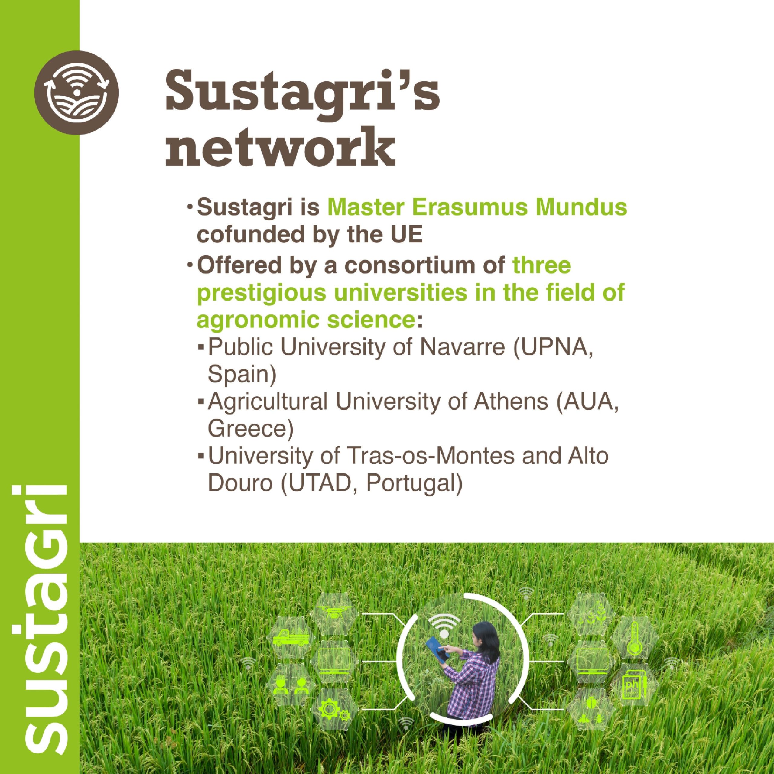 20 Πλήρεις Υποτροφίες για το Διεθνές Μεταπτυχιακό Erasmus Mundus “SUSTAGRI” στη Βιώσιμη Γεωργία